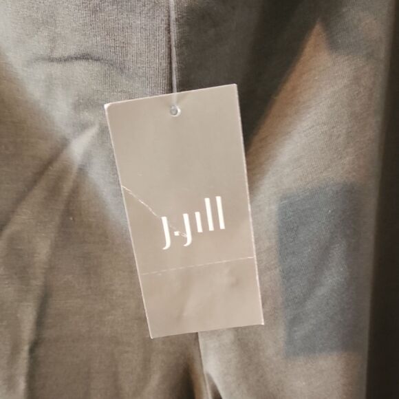 Pure Jill Slim Leg Gray Pants Large NWT - Picture 3 of 5